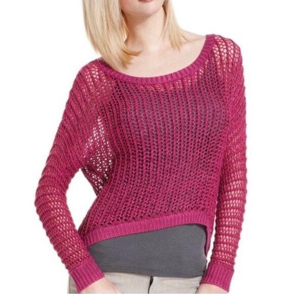 Guess pink sweater 🌺 - Picture 1 of 7